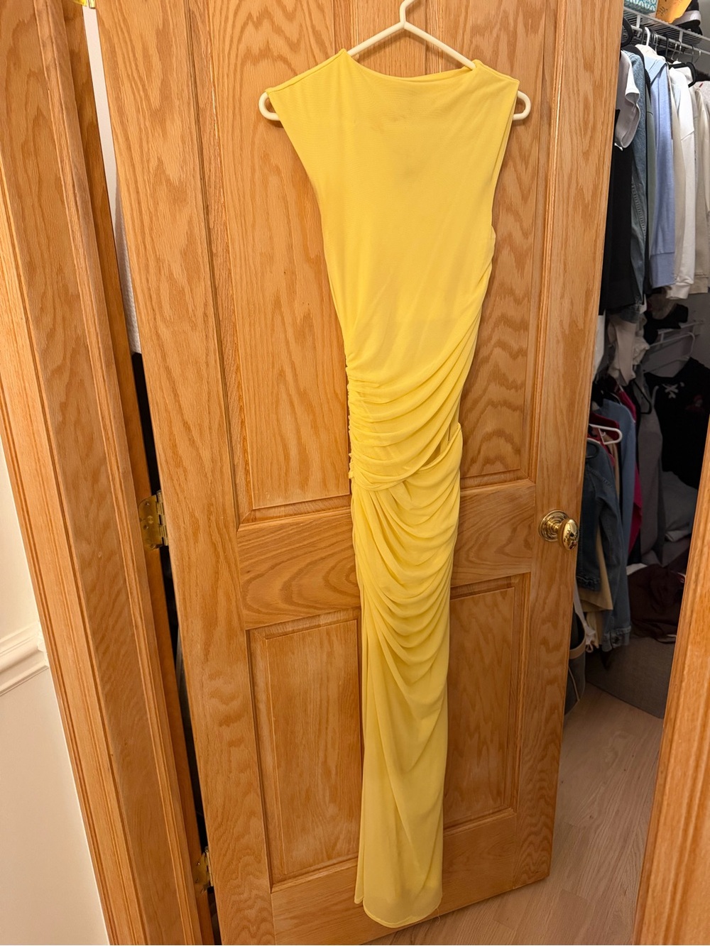 SNDYS yellow mesh dress - Picture 4 of 4